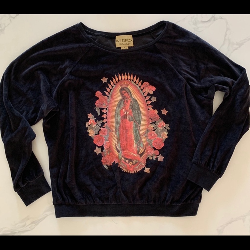 ISO: Wildfox Mother Mary velour sweater
